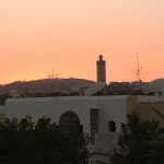 Couché de soleil sur le minaret