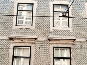 Azulejos building in Lisbon