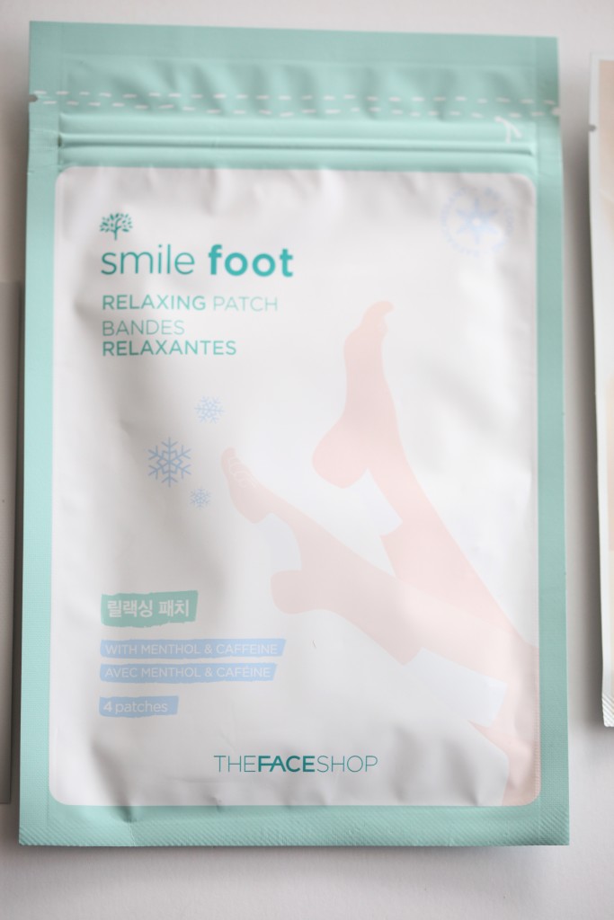 smile foot relaxing patch from the FACESHOP